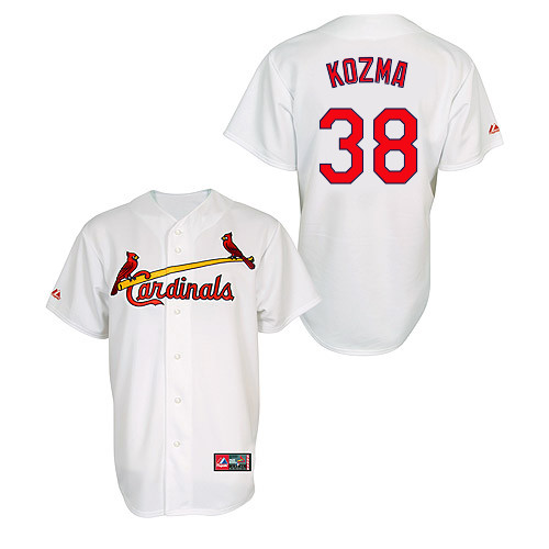 Pete Kozma #38 MLB Jersey-St Louis Cardinals Men's Authentic Home Jersey by Majestic Athletic Baseball Jersey